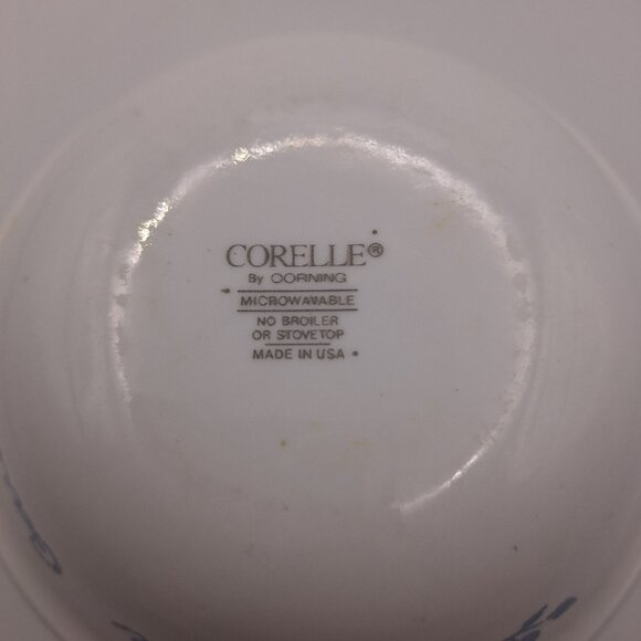 Corning Corelle Bowl In The Garden Blue Rustic Discontinued Small Dessert 5.5 In - Picture 4 of 9